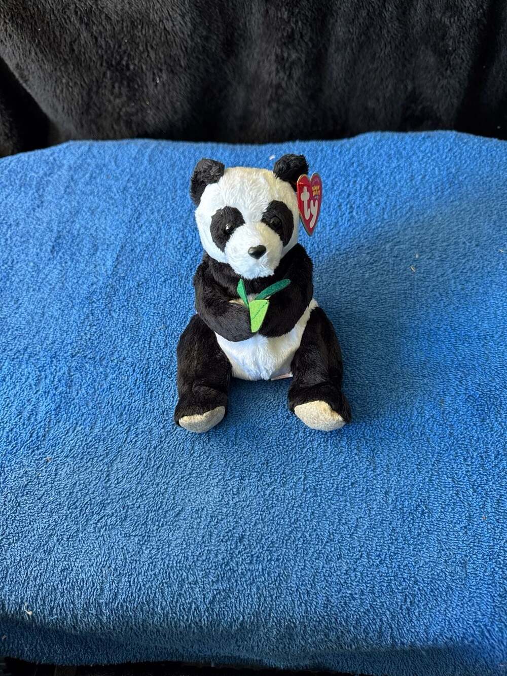 Ty Beanie Baby Li Mei the Panda Bear WWF Exclusive with Bamboo Plush